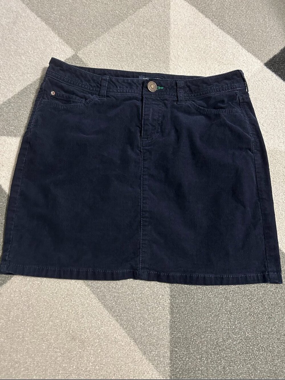 Tommy Hilfiger Navy Corduroy Mini Skirt Women's Size 4